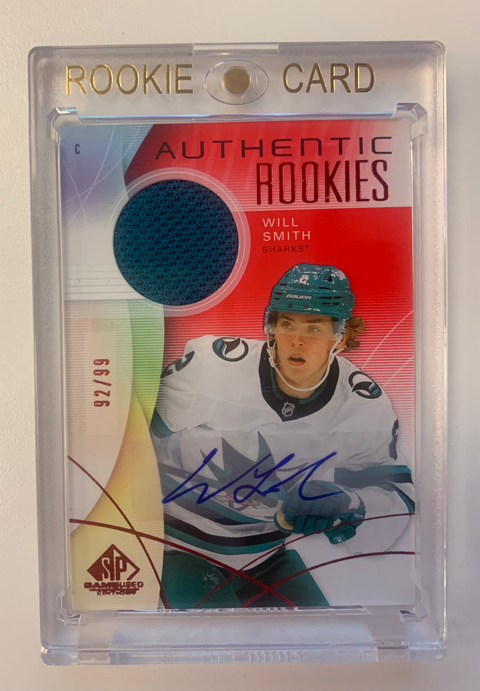 2024-25 SP Game Used WILL SMITH Authentic Rookies RED AUTO JERSEY 92/99