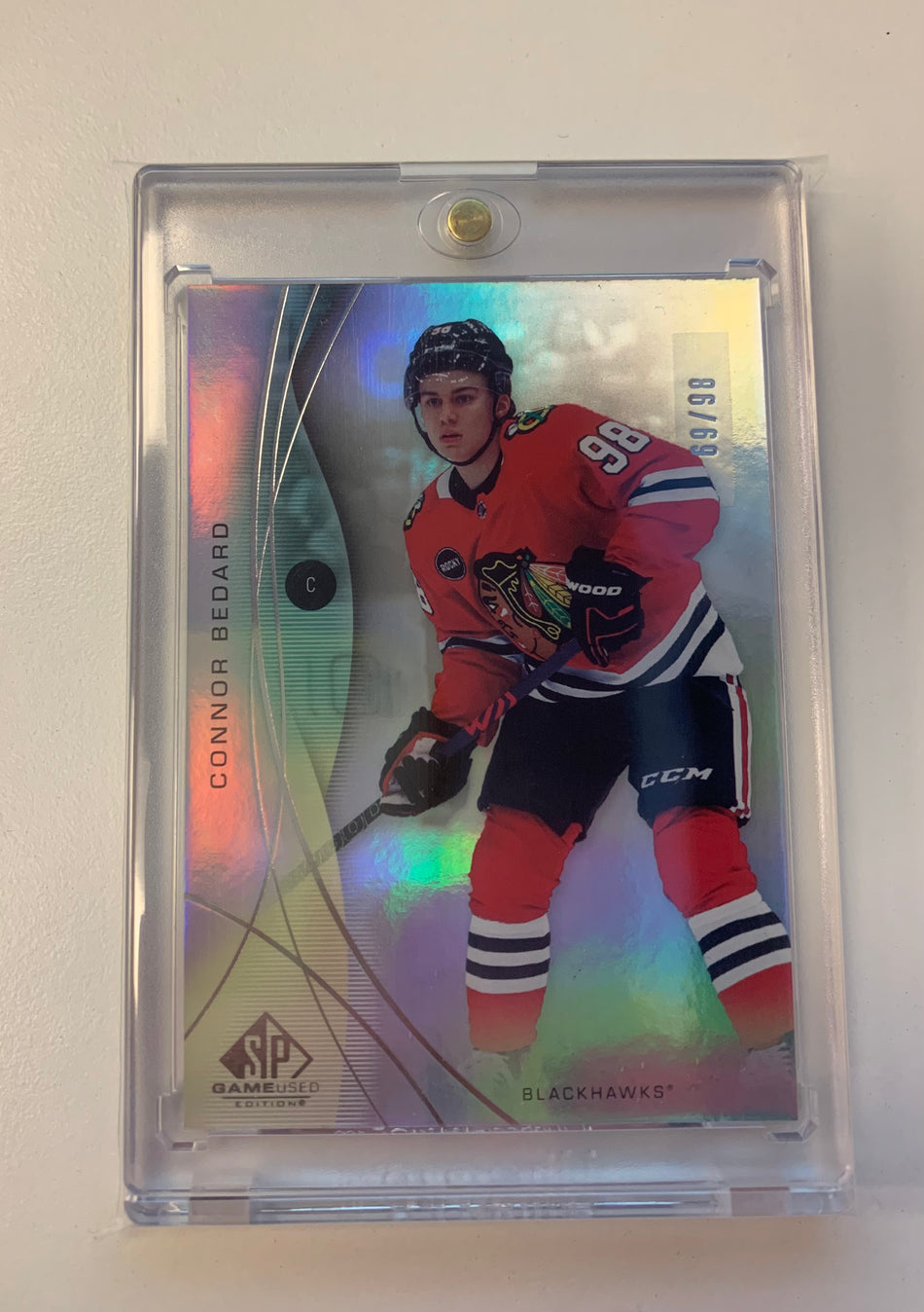 2024-25 SP GAME USED CONNOR BEDARD RAINBOW 69/98