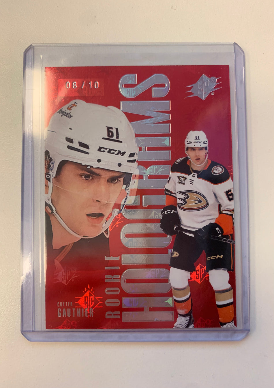 2024-25 SPx CUTTER GAUTHIER ROOKIE HOLOGRAMS RED 8/10