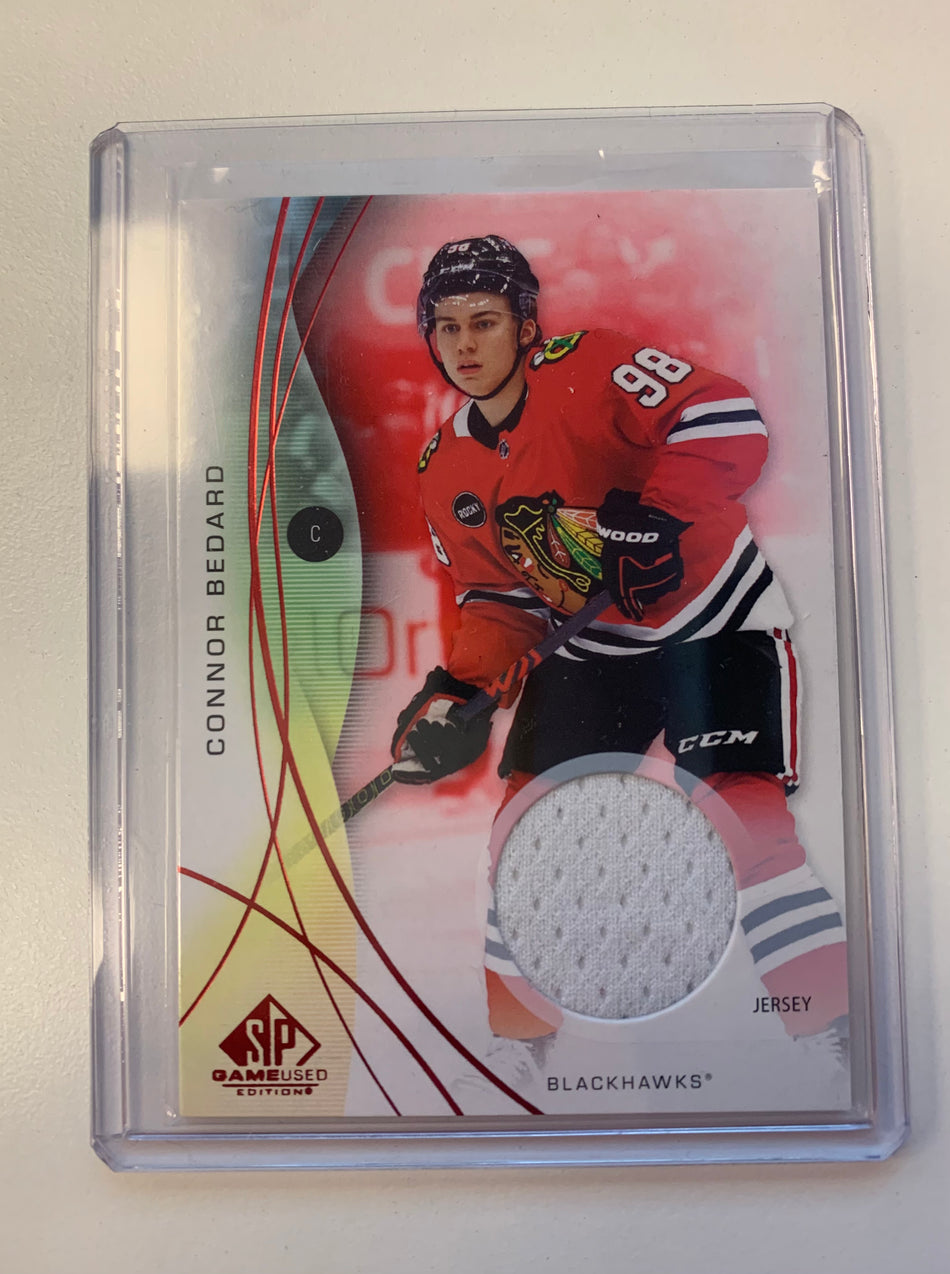 2024-25 SP GAME USED CONNOR BEDARD RED JERSEY PATCH