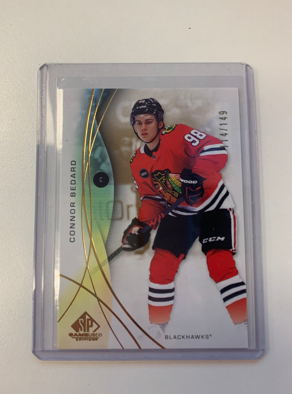 2024-25 SP GAME USED CONNOR BEDARD GOLD 114/149