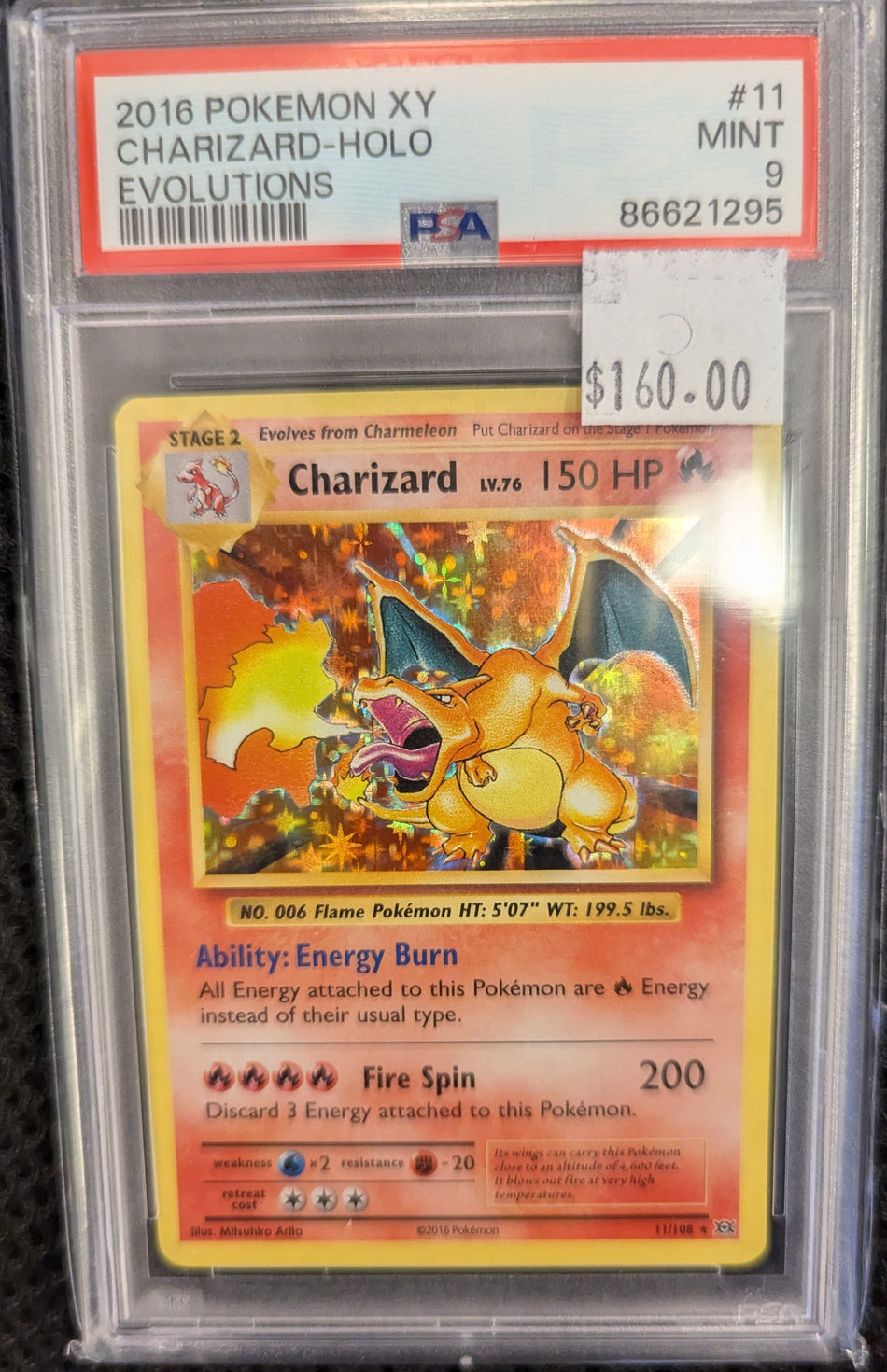 CHARIZARD #11 EVOLUTIONS 2016 PSA 9