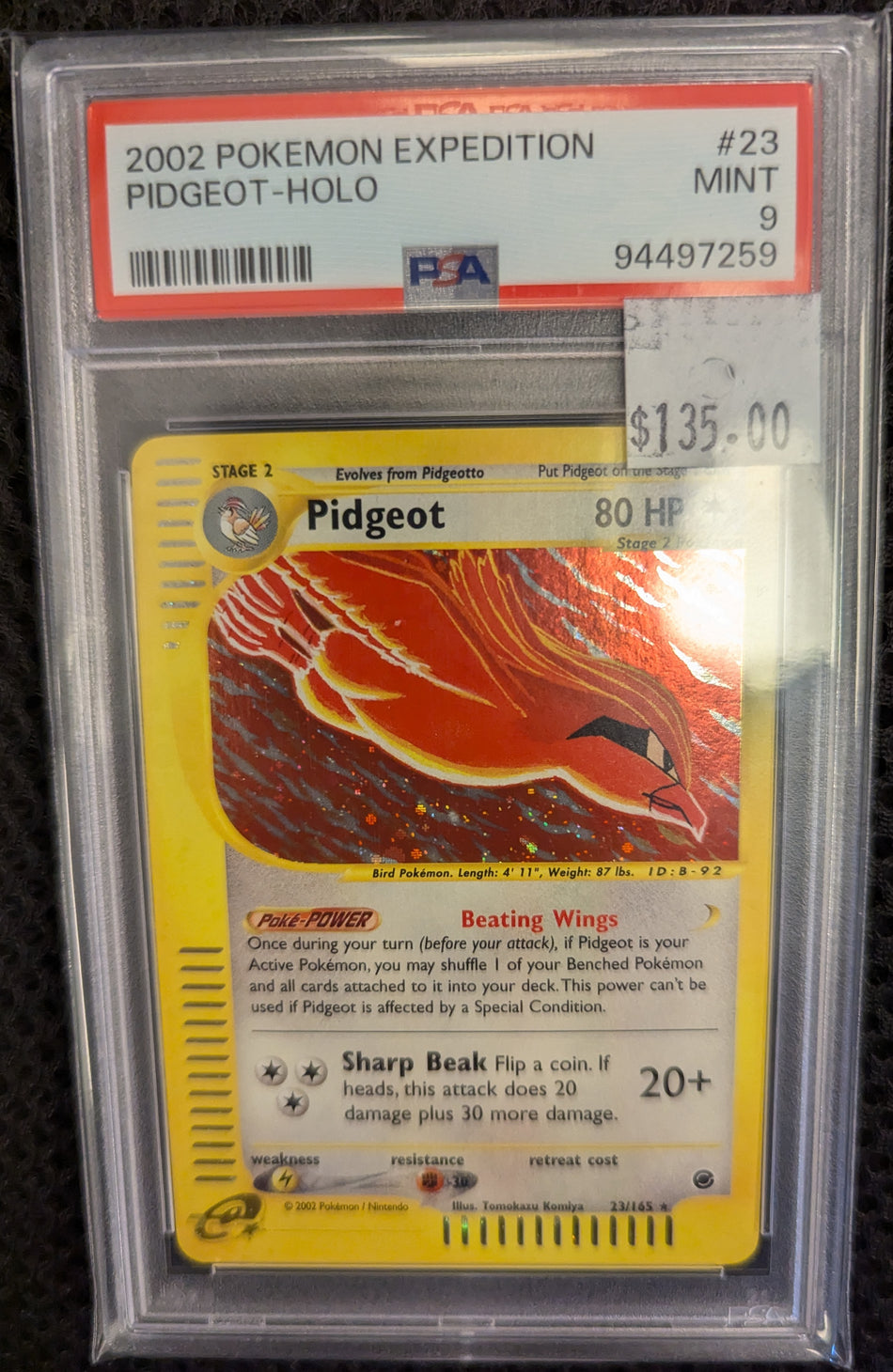 PIDGEOT #23 EXPEDITION 2002 PSA 9