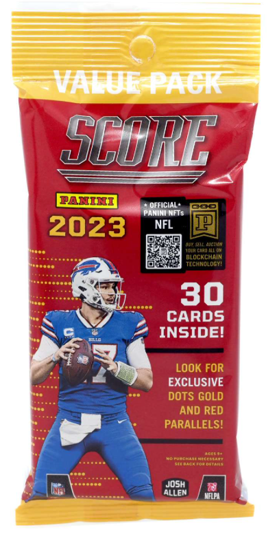 NFL Panini 2023 Score Football Trading Card FatPack - 30 Cards