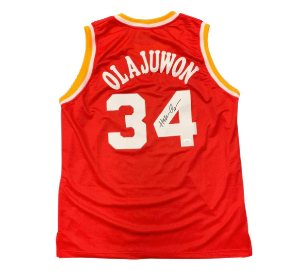 Hakeem Olajuwon Signed Clutch City Jersey #34 JSA