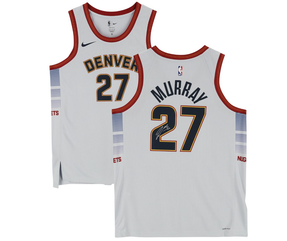 Jamal Murray Denver Nuggets 2023 NBA Finals Champions Autographed White Nike Icon Edition Swingman Jersey