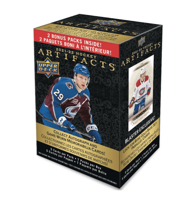 2021-22 Upper Deck ARTIFACTS NHL Hockey Blaster Box