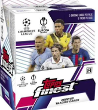 2022-23 Topps Finest UEFA Club Competitions Soccer Hobby Mini Box - 6 PACKS - (30 CARDS)