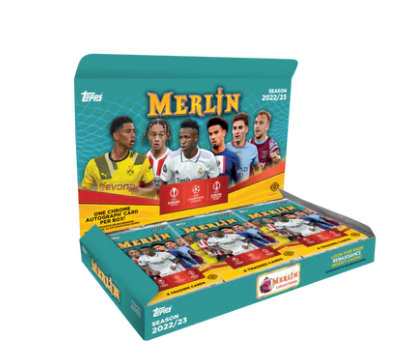 2022-23 TOPPS UEFA CLUB COMPETITIONS MERLIN CHROME SOCCER HOBBY PACKS