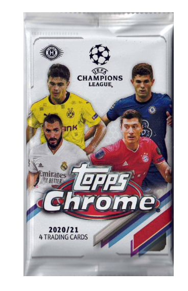 2020-21 Topps Chrome UEFA Champions League Soccer HOBBY PACKS