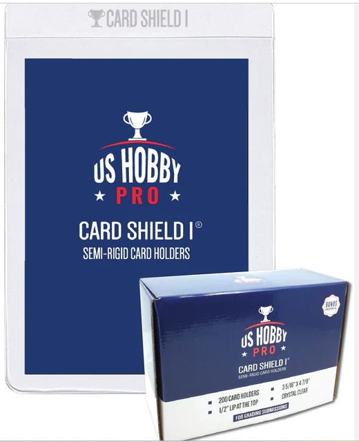US Hobby Pro Card Shield 1 - Semi Rigid Card Holders 35pt (200 pack)