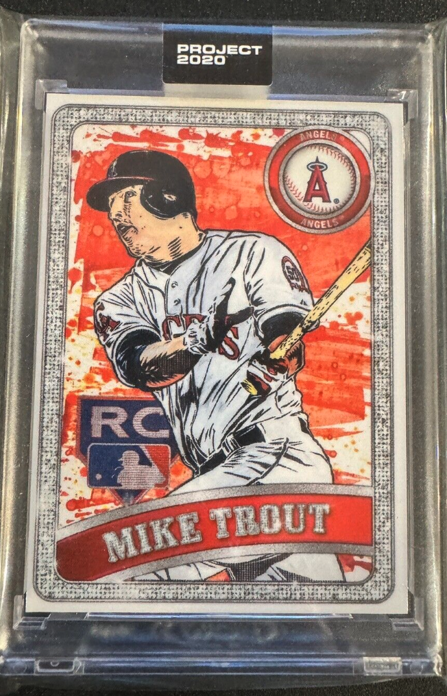 2020 Project 2020 Mike Trout No. 100 Retro Rookie (Red)