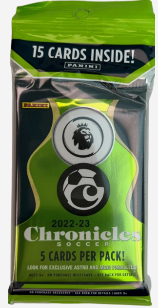 2022-23 Chronicles Soccer Fat Cello Pack (15 cards)