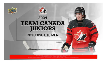 2024 Upper Deck Team Canada World Juniors Hockey Blaster Box