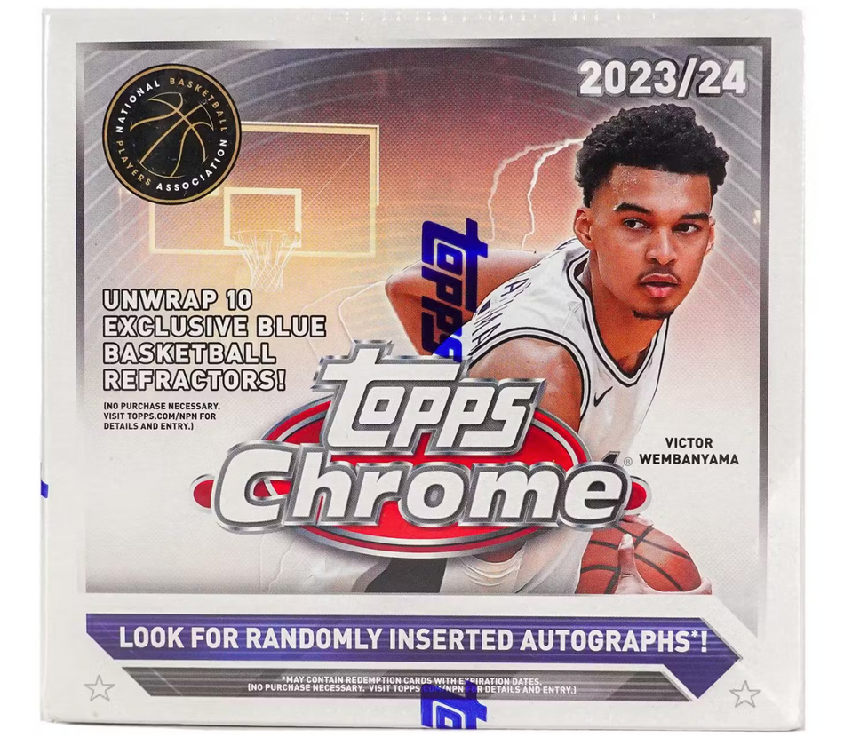 2023/24 TOPPS CHROME BASKETBALL MONSTER BOX - 50 CARD