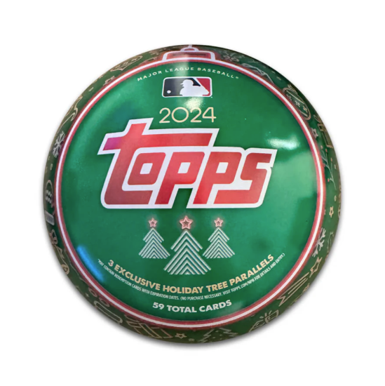 2024 TOPPS BASEBALL HOLIDAY TINS 59 CARDS