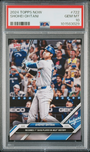2024 TOPPS NOW SHOHEI OHTANI # 722 PSA 10