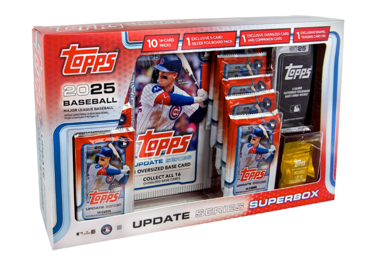 2025 Topps Updates Baseball Trading Cards Super Box