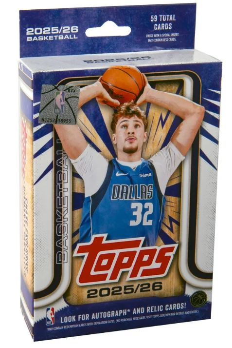 2025/26 Topps NBA Basketball Hanger Box (59 Cards)
