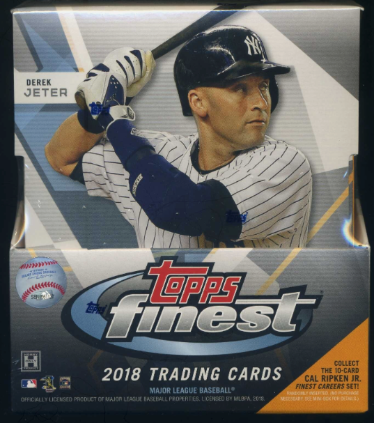 2018 TOPPS FINEST BASEBALL HOBBY BOX - possible SHOHEI OHTANI ROOKIE REFRACTOR AUTO