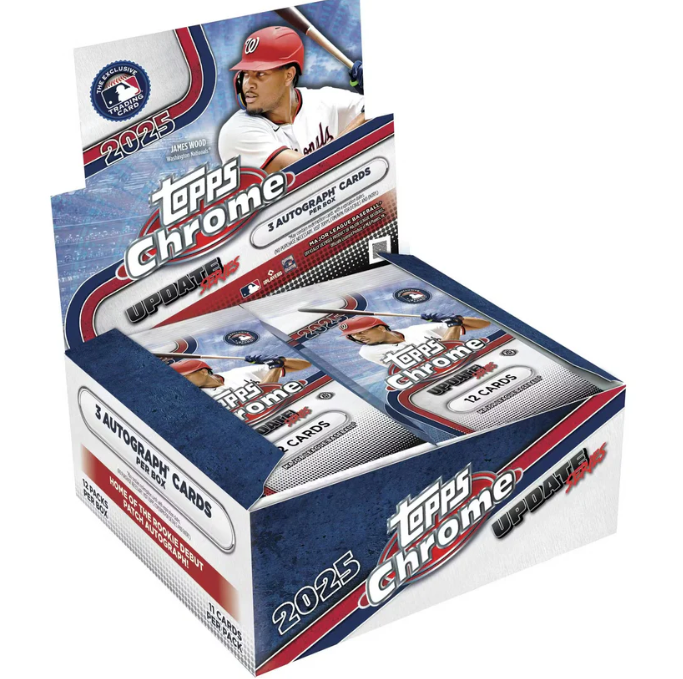 2025 Topps Chrome Update Series Baseball Hobby Jumbo Box