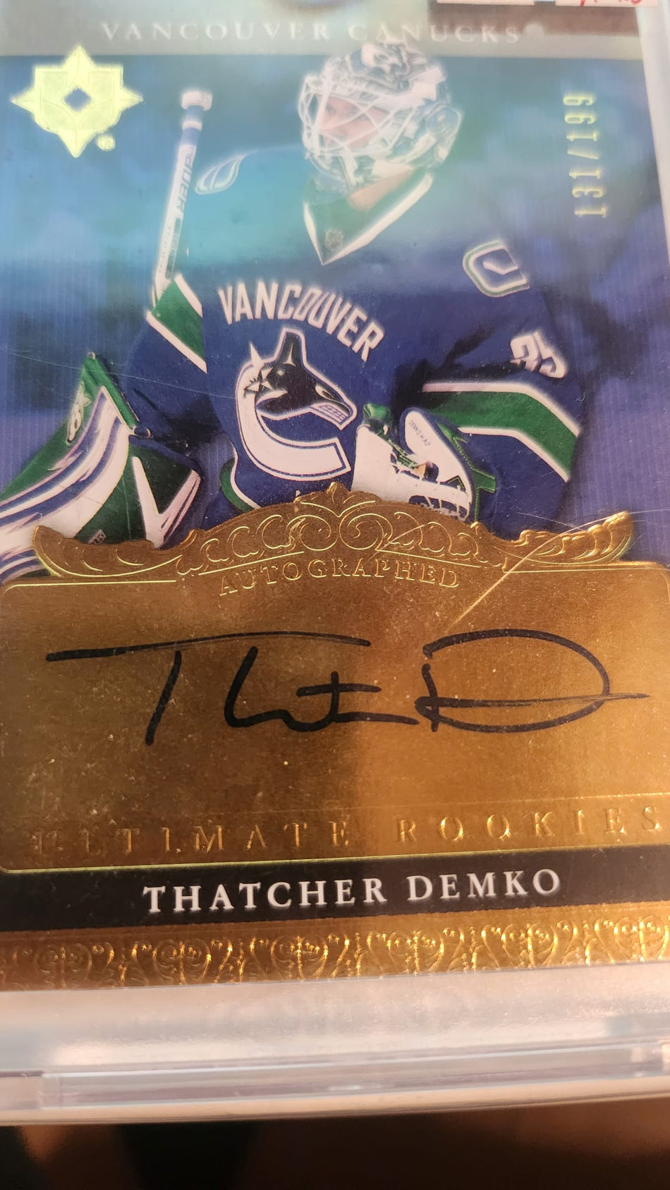 2016-17 THATCHER DEMKO UD Ultimate Collection Retro Rookies AUTOGRAPH #RRA-TD