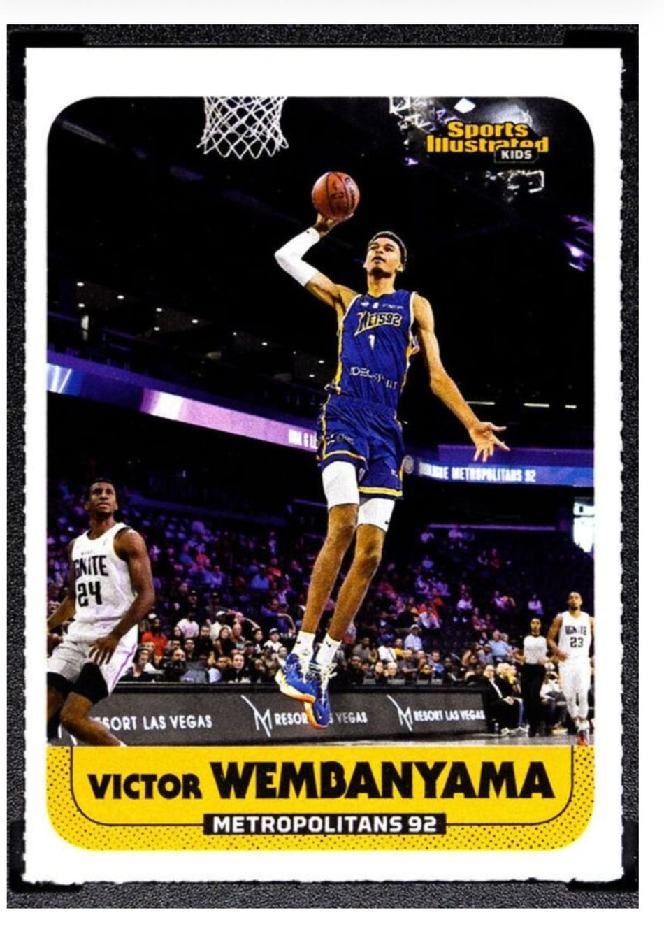 January/February 2023 VICTOR WEMBANYAMA 1st Official ROOKIE CARD # 1053 - SI Kids UNCUT MAGAZINE Vol. 35 No. 1