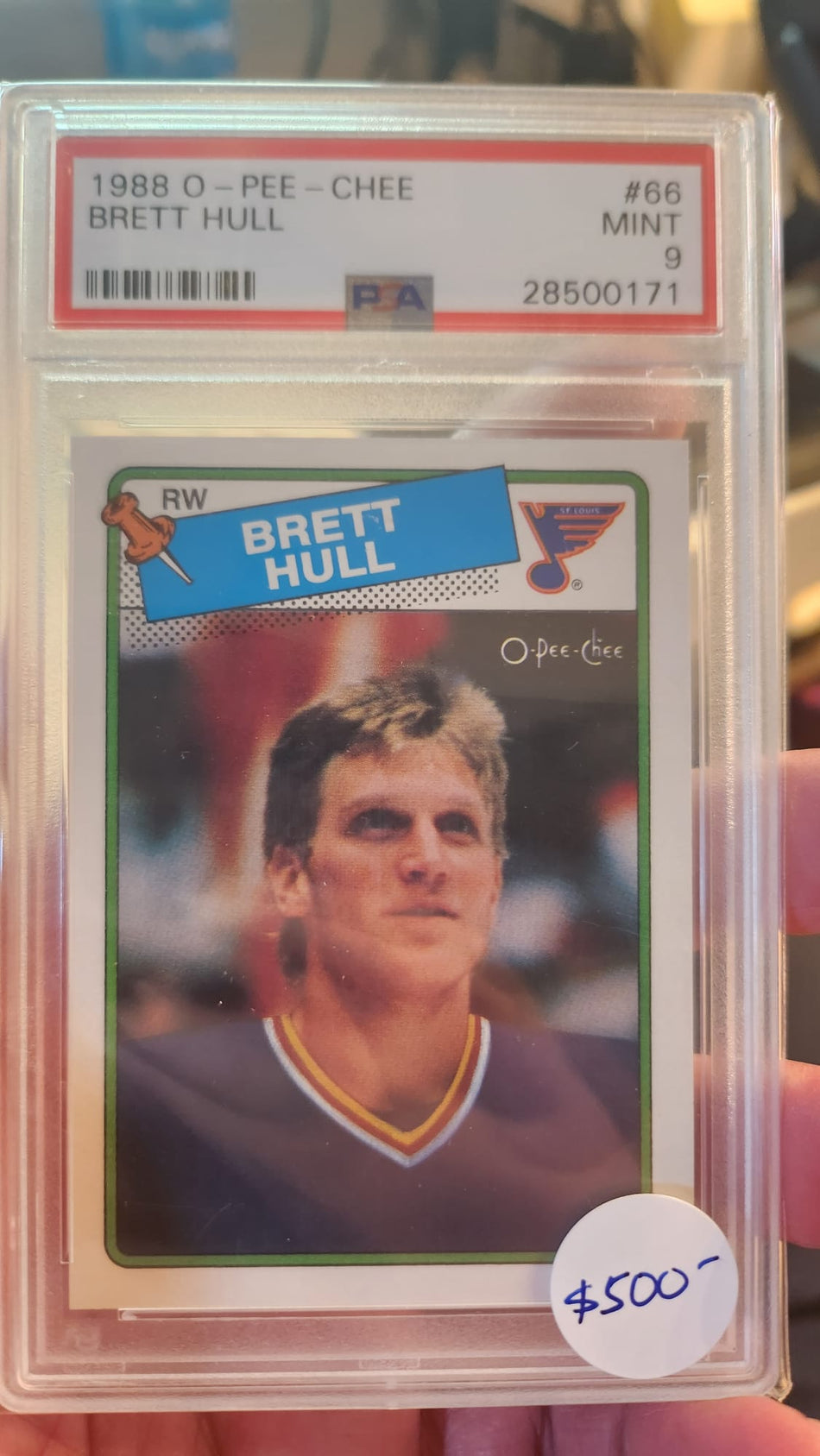 Brett Hull 1988 OPC 66 PSA 9