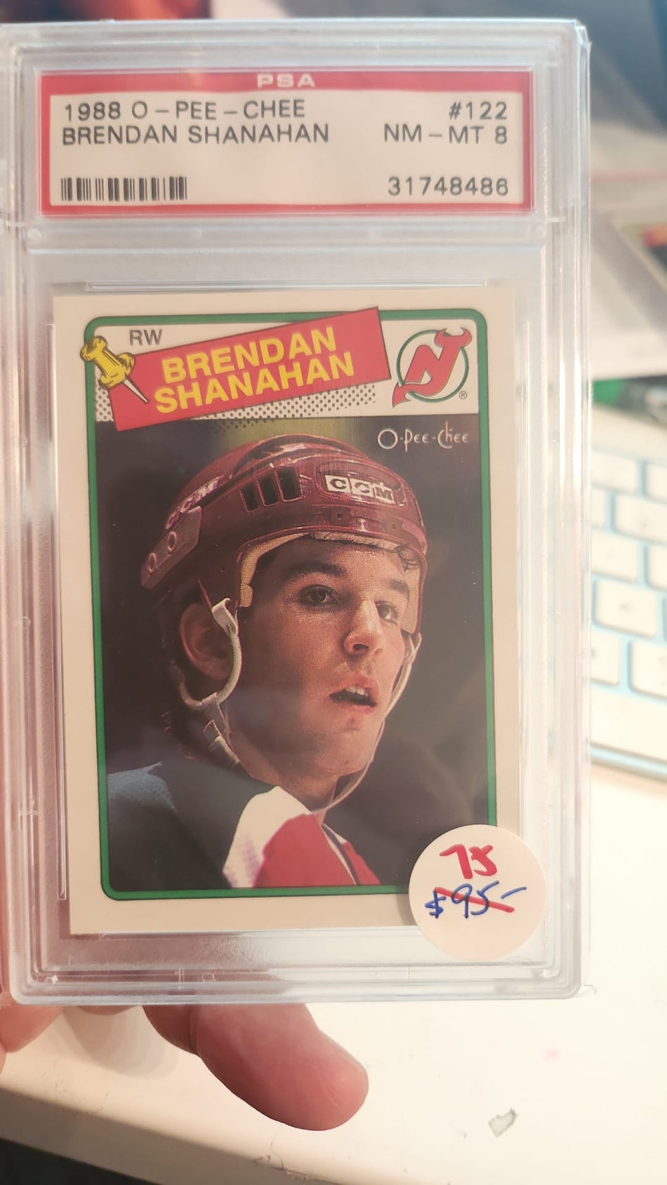 Brendan Shanahan 1988 OPC 122 PSA 8