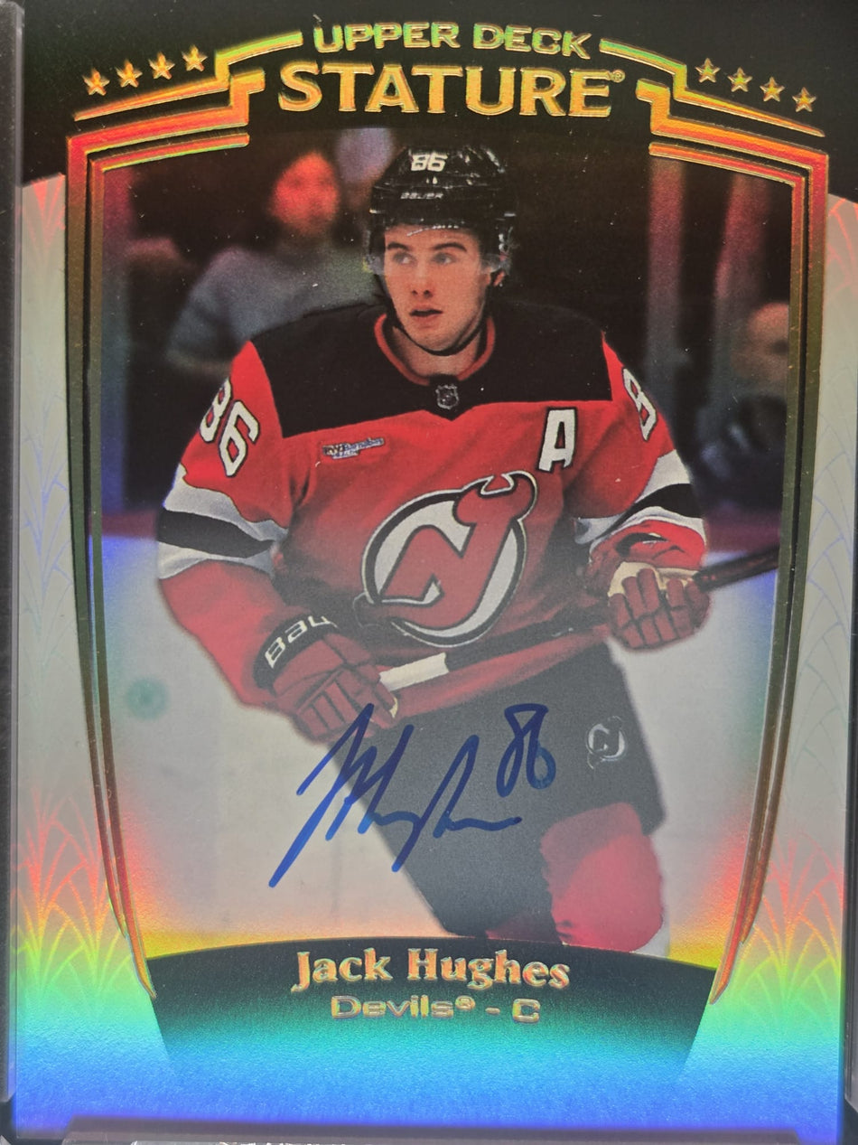2024-25 UD Stature JACK HUGHES No. 12 AUTOGRAPH