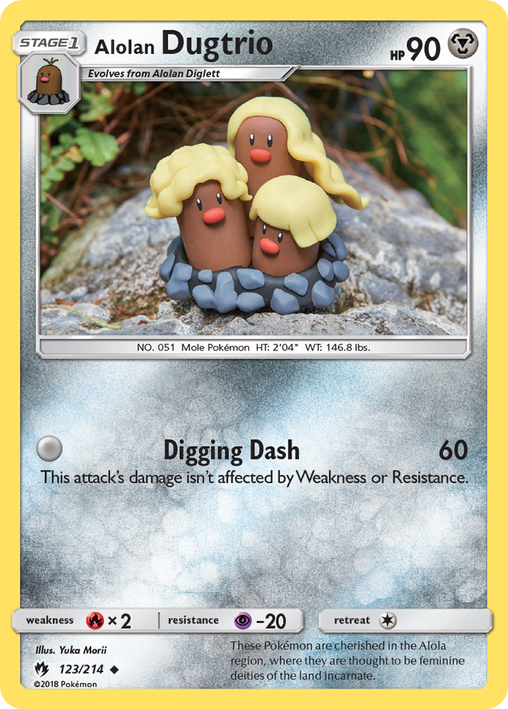 Alolan Dugtrio (123/214) [Sun & Moon: Lost Thunder]