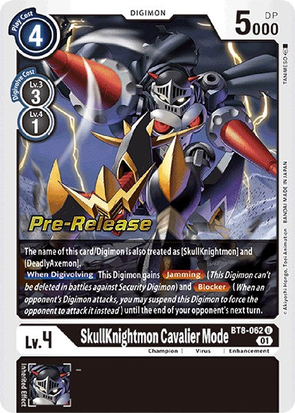 SkullKnightmon: Cavalier Mode [BT8-062] [New Awakening Pre-Release Cards]