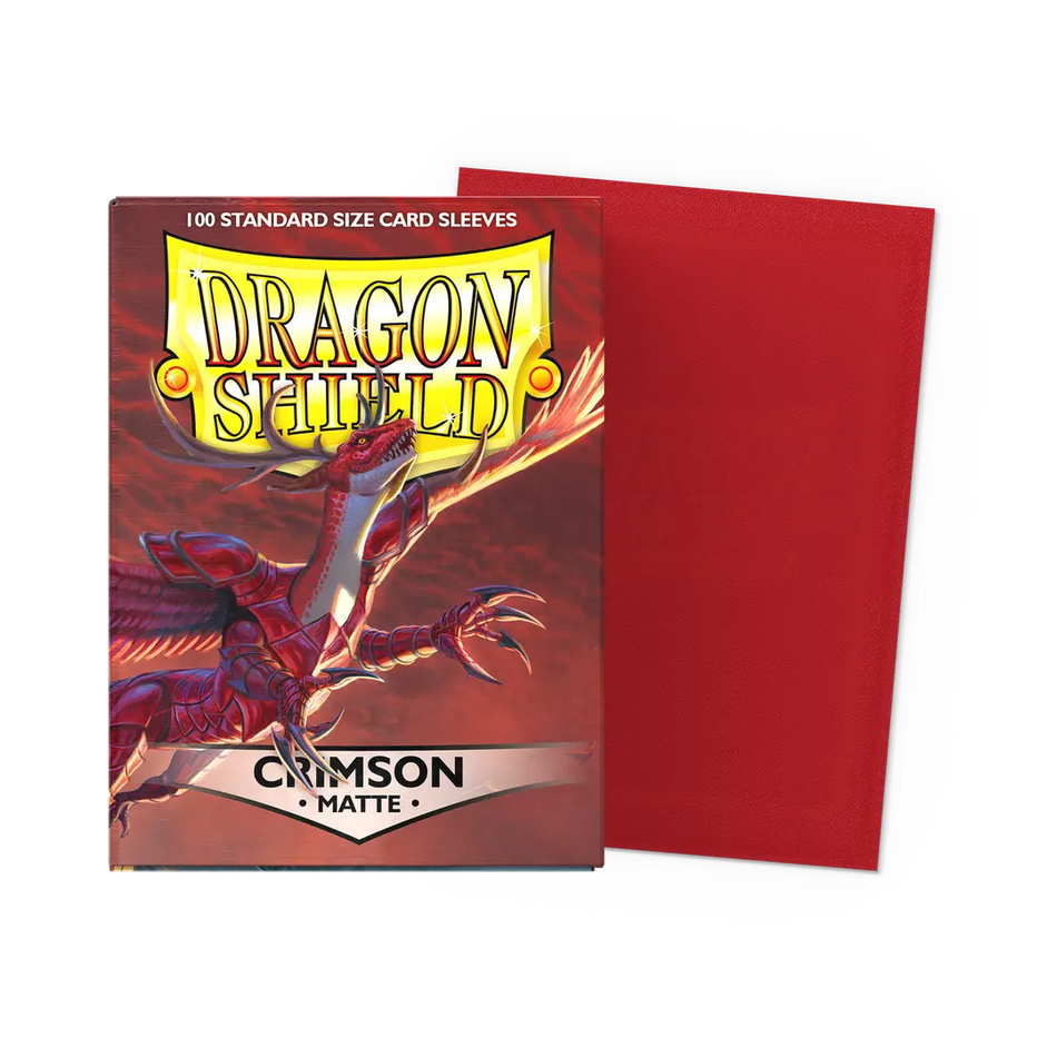 DRAGON SHIELD SLEEVES MATTE CRIMSON 100CT