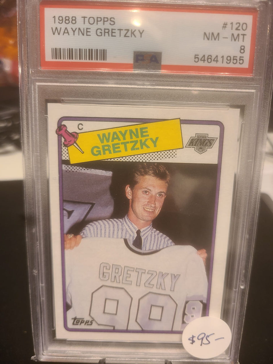 Wayne Gretzky 1988 Topps 120 PSA 8
