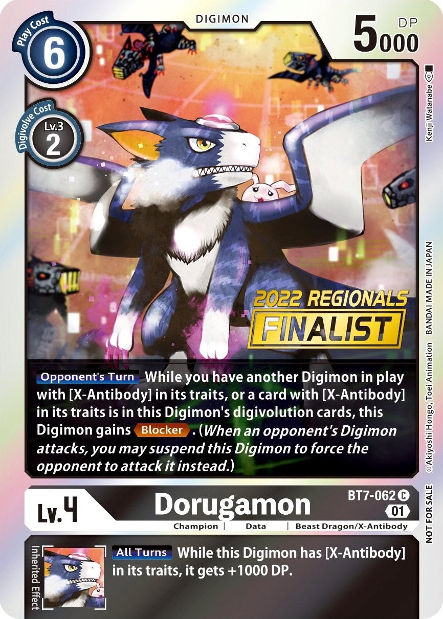 Dorugamon [BT7-062] (2022 Championship Offline Regional) (Online Finalist) [Next Adventure Promos]