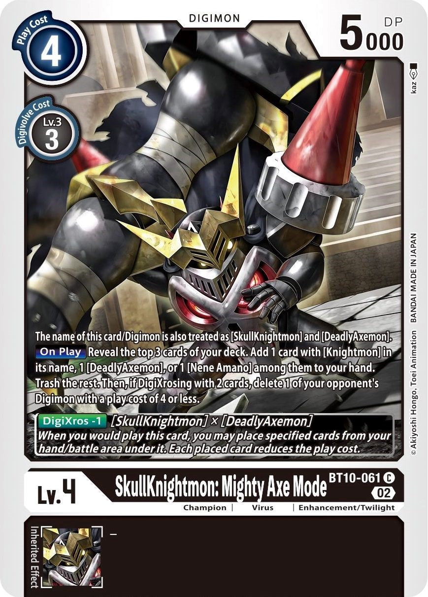 SkullKnightmon: Mighty Axe Mode [BT10-061] [Xros Encounter]