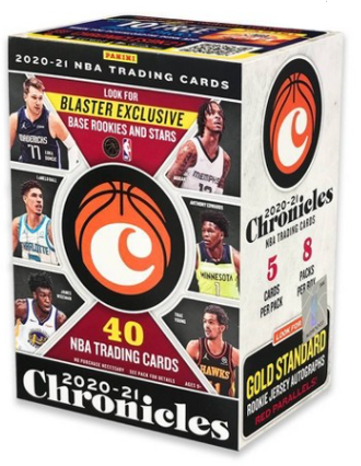 2020-21 Panini Chronicles NBA Trading Cards Blaster Box (40 Cards per Box)