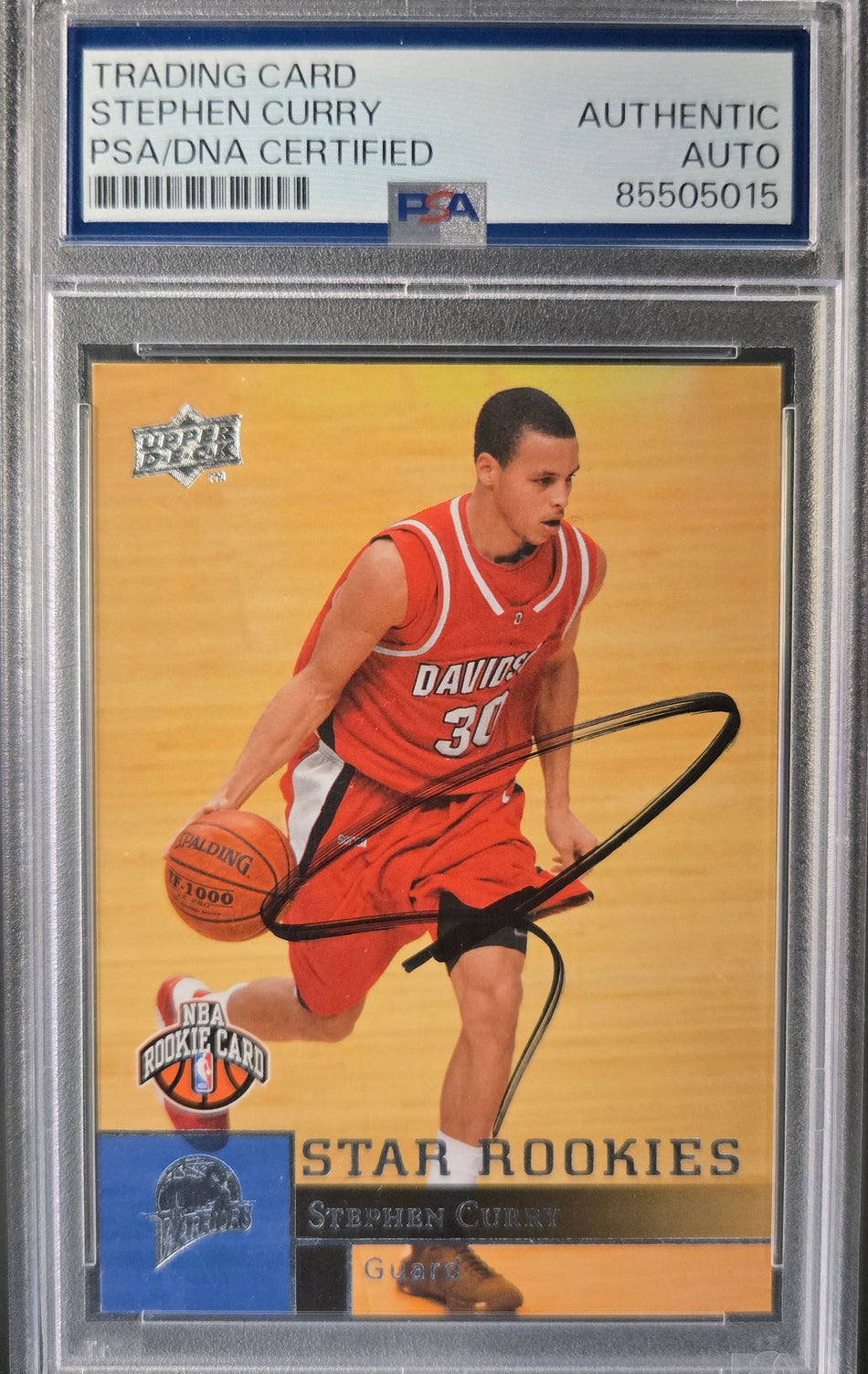 2009 Upper Deck Steph Curry Star Rookie AUTO PSA Authenticated No. 234
