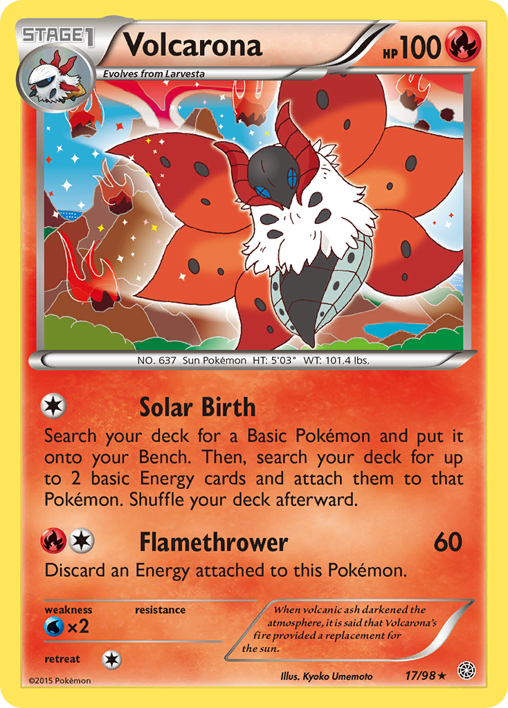 Volcarona (17/98) [XY: Ancient Origins]