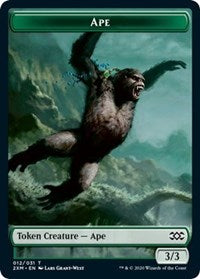 Ape // Beast Double-Sided Token [Double Masters Tokens]