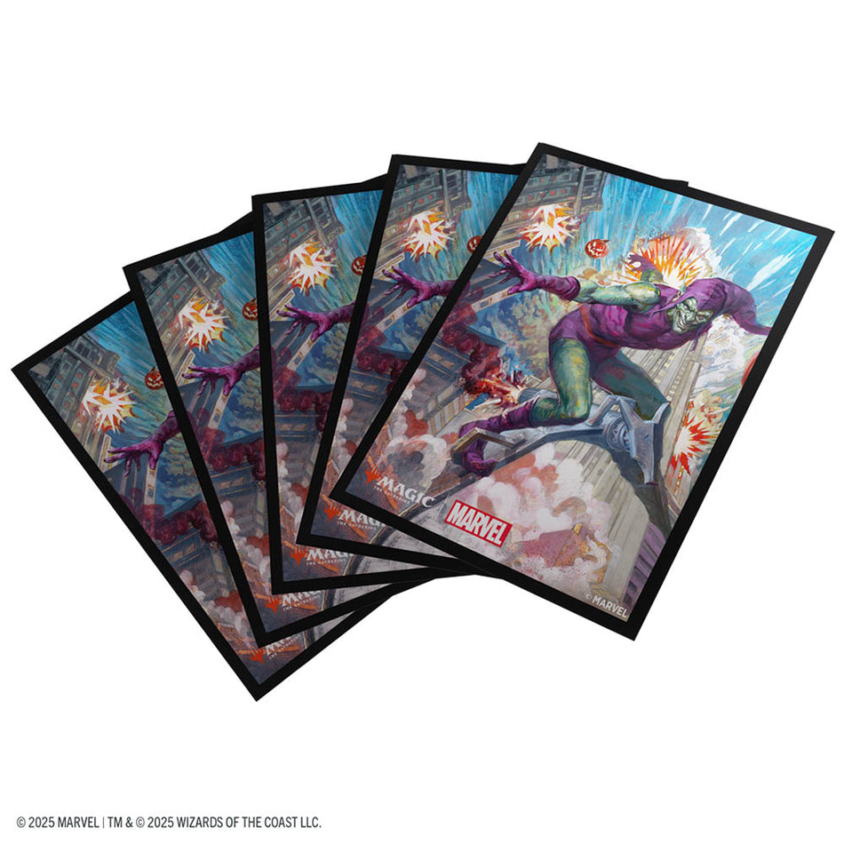 Sleeves - Magic: The Gathering - Marvel's Spider-Man Art Sleeves 66x92 mm (105 ct) Green Goblin