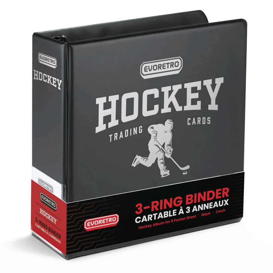EVORETRO 3-Inch Trading Card Ring Binder | Collector Album Black