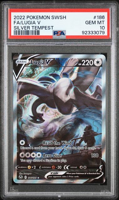 Lugia V #186 Silver Tempest PSA 10