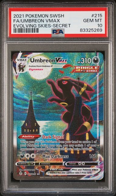 2021 Evolving Skies Umbreon VMAX PSA 10