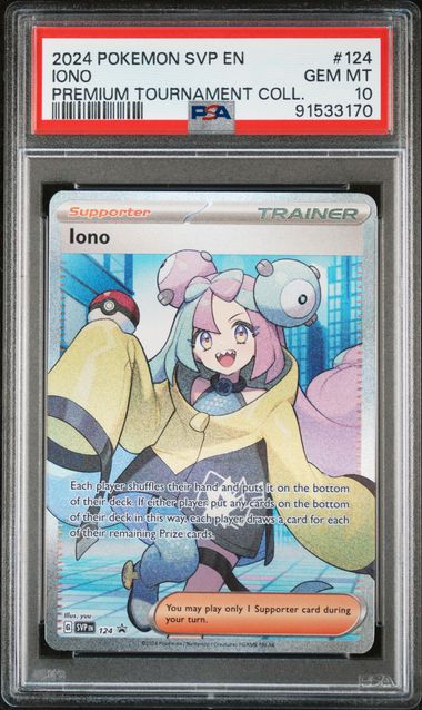 PSA 10 IONO #124 PREMIUM TOURNAMENT COLL