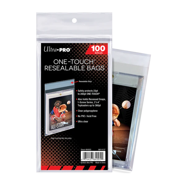 ONE-TOUCH Resealable Bags, Fits up to 260PT (100ct)