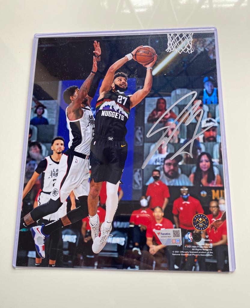 Jamal Murray Denver Nuggets Autographed 8" x 10" Dunk vs. Clippers Photograph