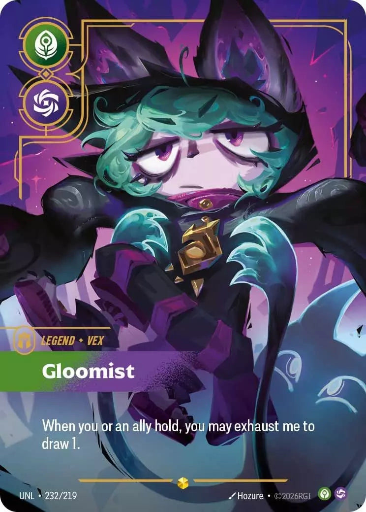 Vex, Gloomist (Overnumbered) (232/219) Riftbound