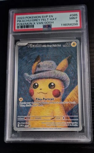 2023 POKEMON VAN GOGH PIKACHU PSA 9