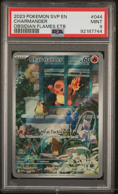 2023 POKÉMON SVP EN CHARMANDER OBSIDIAN FLAMES ETB #044 PSA 9